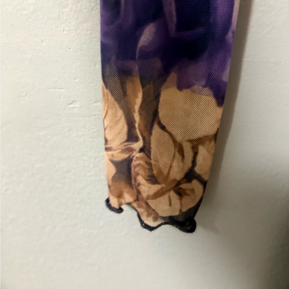 NWT Free People Gianni Mesh Maxi Dress in Denim Combo. Size Medium. - Picture 12 of 15